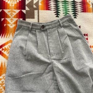 Reformation petite Mason pant in light gray tweed